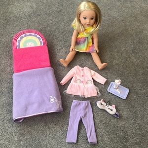 American Girl Unicorn Slumber Party Set for 18-inch Dolls
